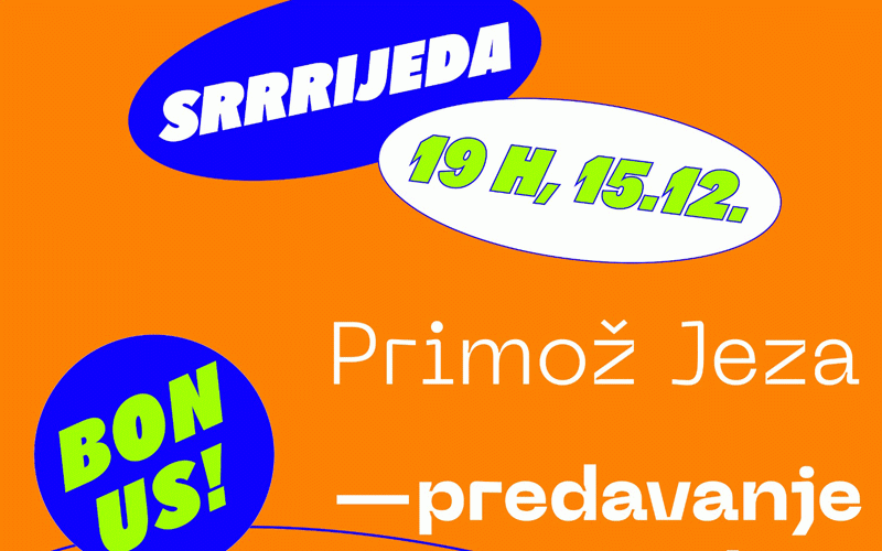 Primož Jeza – predavanje na Studiju dizajna