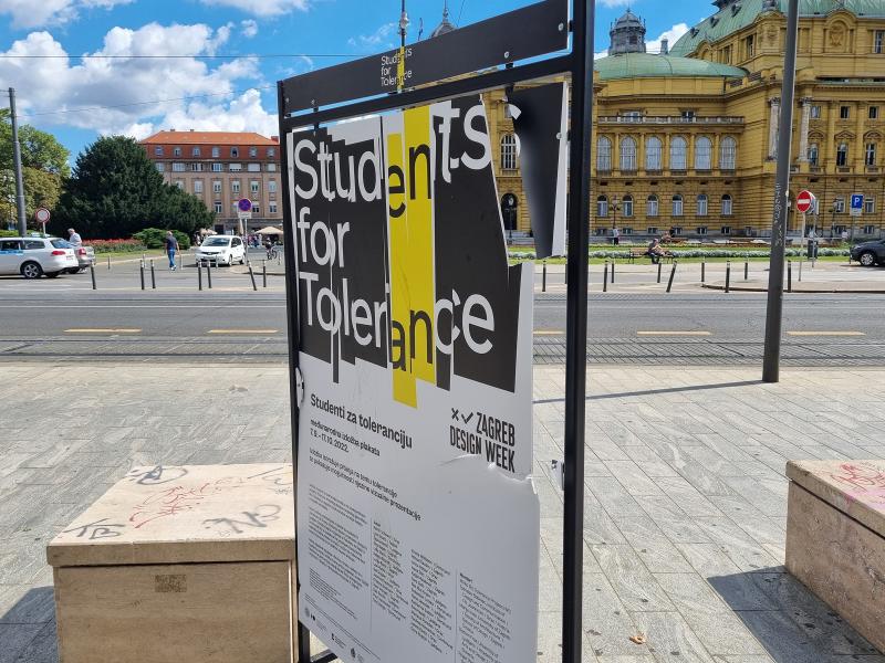 Priopćenje povodom vandalskog čina prema umjetničkim djelima grafičkog dizajna s izložbe Students for Tolerance